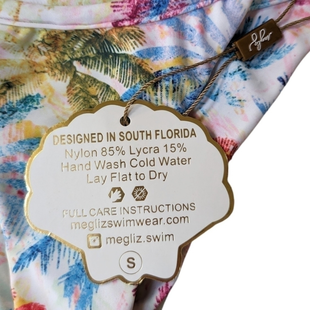 Meg Liz Swimwear Marina Bikini Bottom Swim SZ Small - Picture 4 of 5